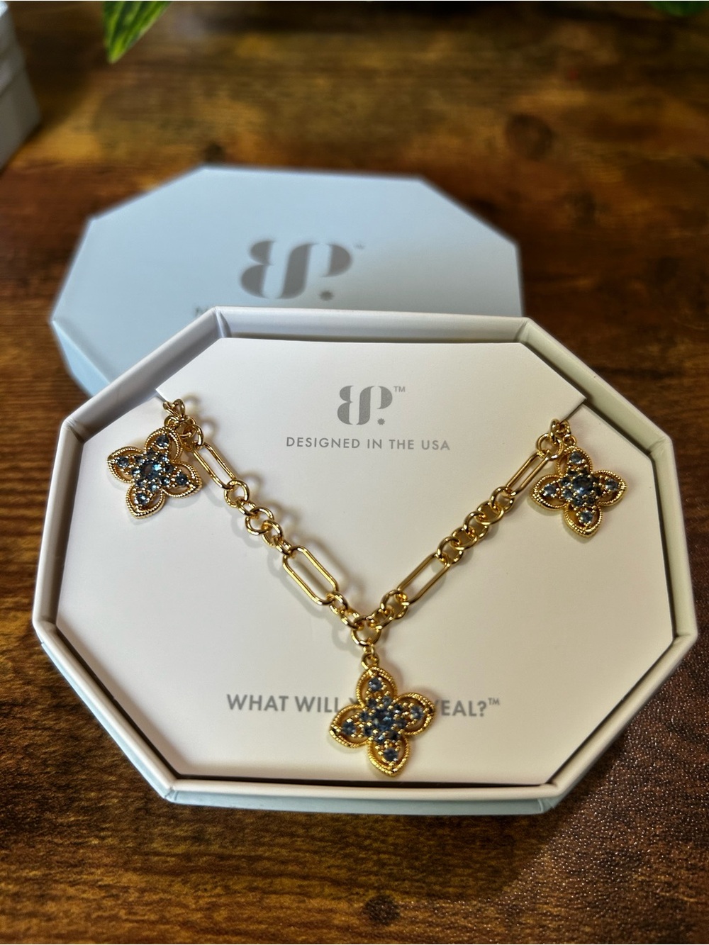 Bomb Party OG “The Rosalie Necklace” Gold Clover Necklace